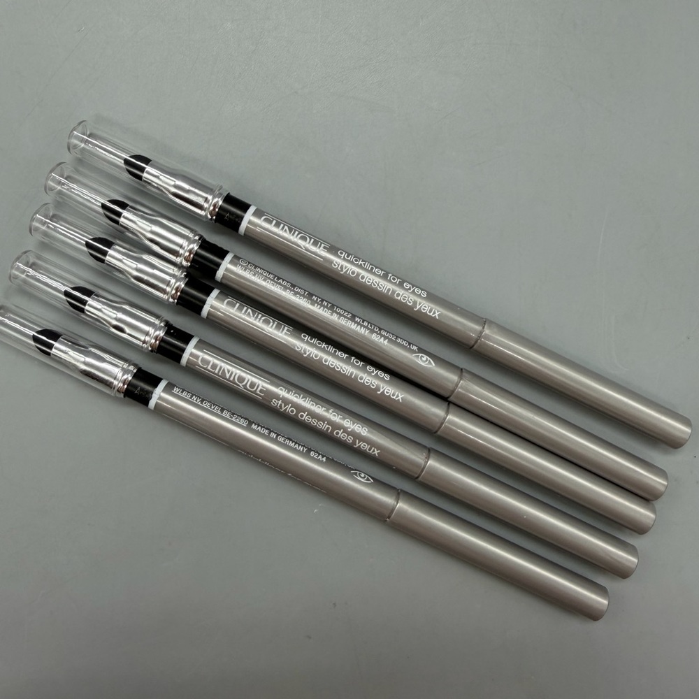 Lot of 5-Clinique Quickliner For Eyes Eyeliner Smudger 07 Really Black Full Size